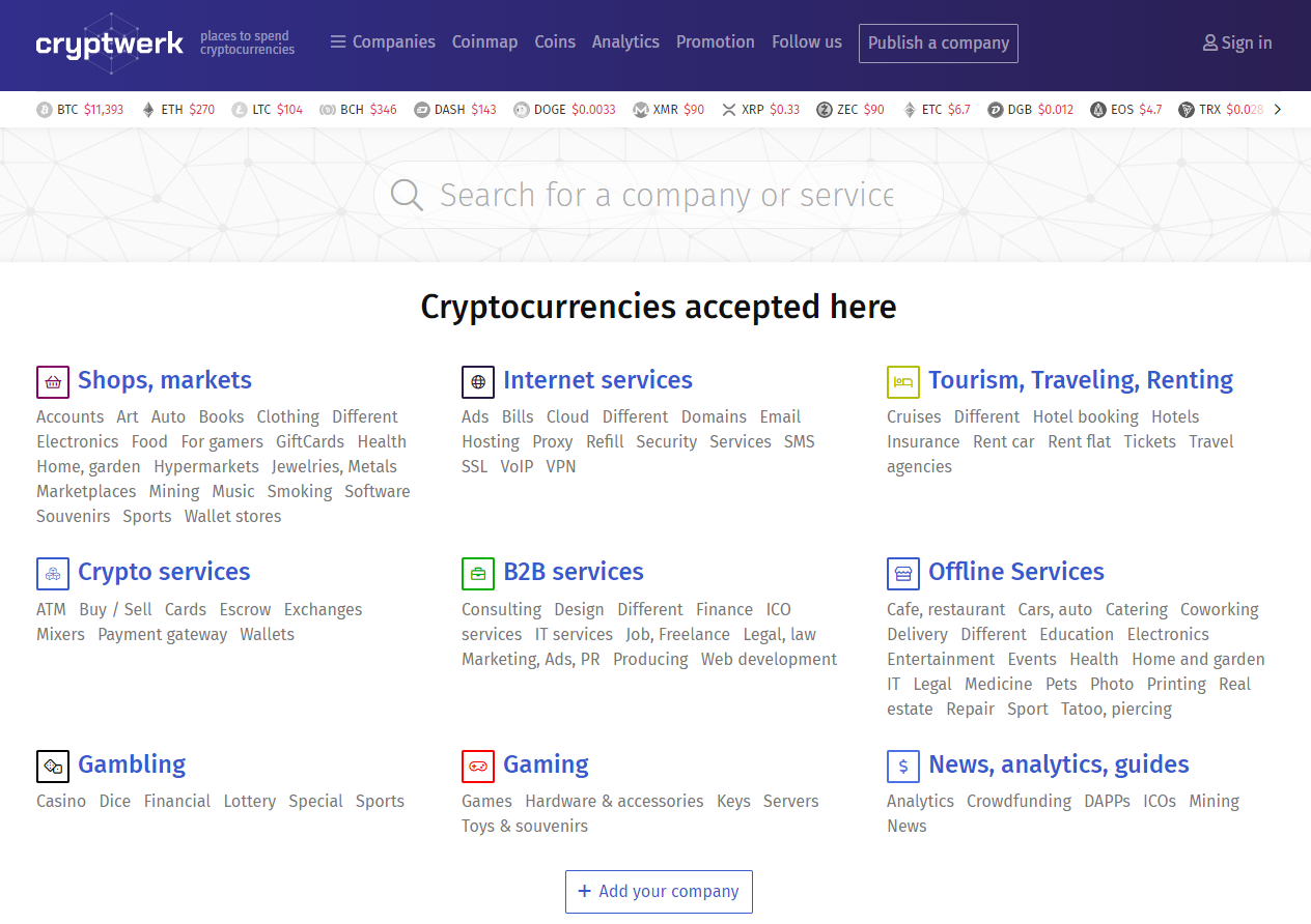 stores that accept cryptocurrency - cryptocurrencies accepted here