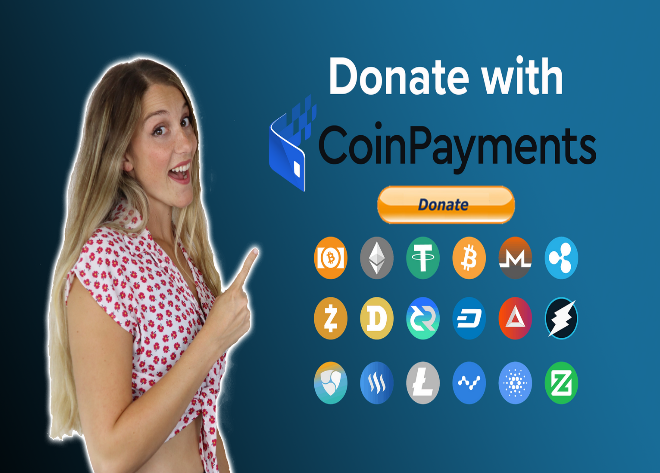 donate with crypto using CoinPayments
