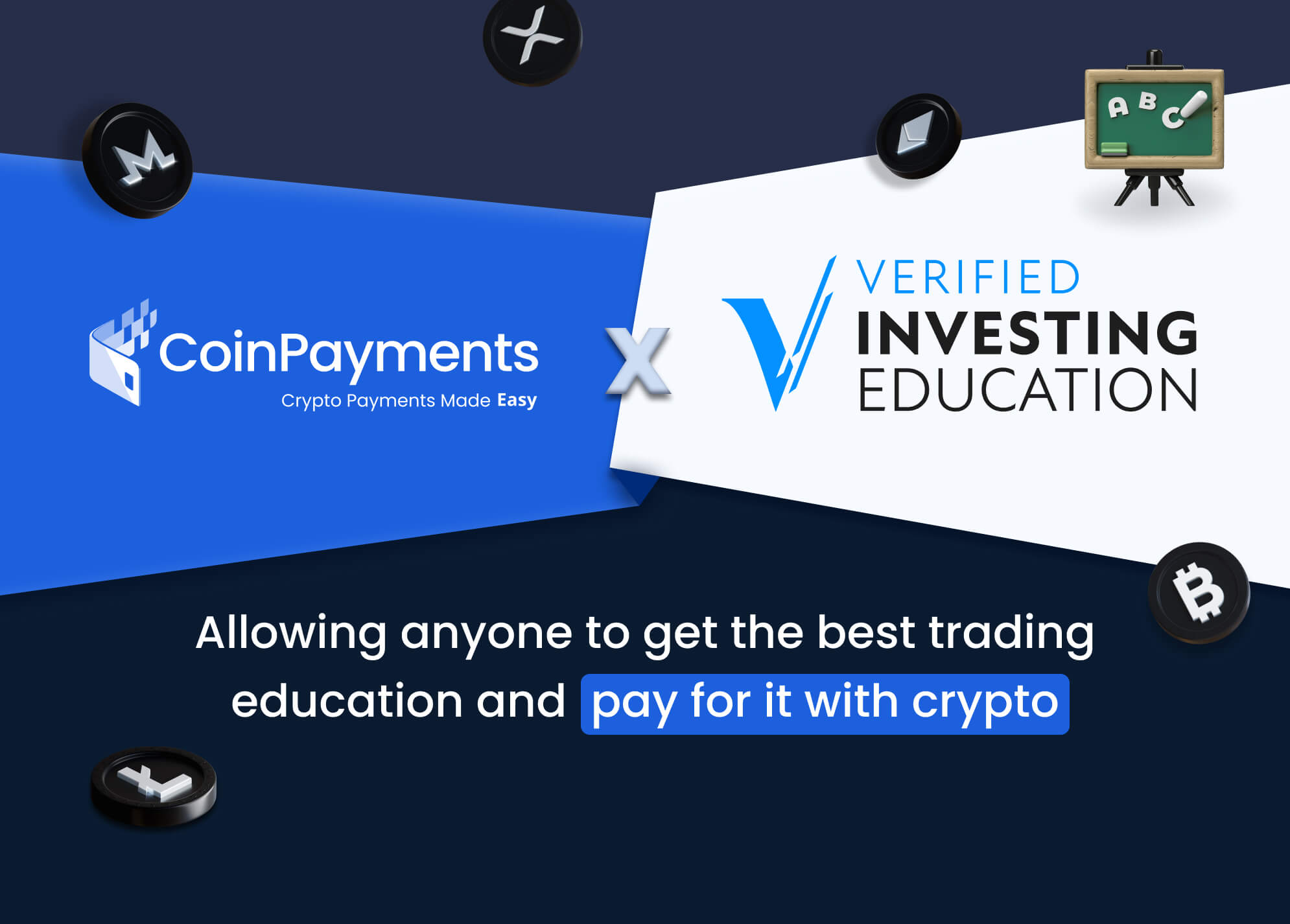 CoinPayments and Verified Investing Schooling Associate to Allow Crypto Funds for Grasp Buying and selling Programs